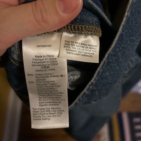 Madewell stright leg denium overalls, sz XL. In Dennett wash - Picture 12 of 16